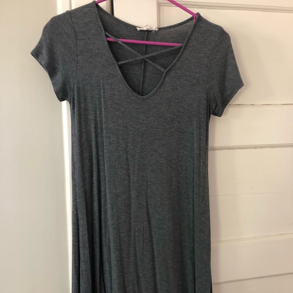 Grey mini dress